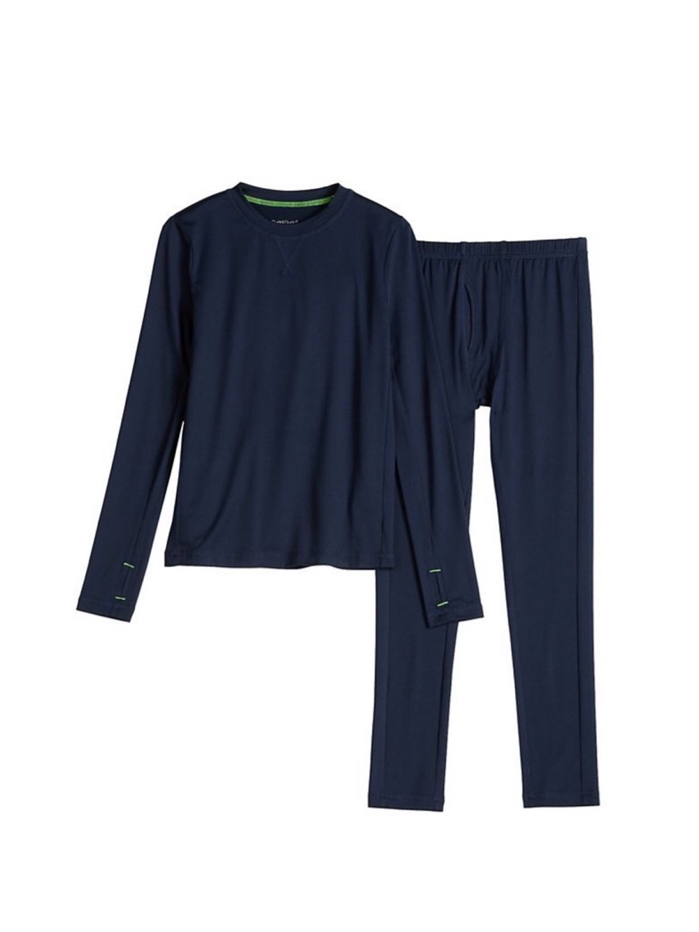 Cuddl Duds Boys 2-Piece Baselayer Long Sleeve Shirt & Pants Set - XS (4/5)